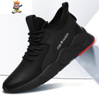 冬季配西装黑色防滑厨师厨房专用放水上班防水学生皮鞋男后厨工作 闪潮休闲鞋