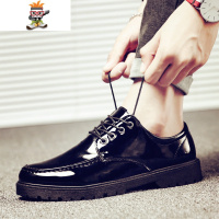 2022新款春季林弯弯男鞋社会精小伙小皮鞋休闲豆豆快手红人潮鞋 闪潮休闲鞋