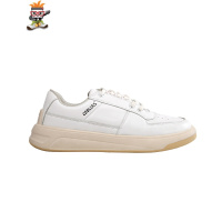 南方公园/心机笑脸设计 复古厚底做旧皮质情侣男女低帮白色板鞋 闪潮休闲鞋