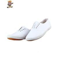 春秋帆布白球鞋白网运动款男女士休闲工作武术软平底透气低帮胶鞋 闪潮休闲鞋