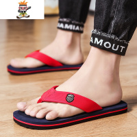 人字拖男2022新款韩版潮流个性外穿防滑拖鞋男室外软底凉拖沙滩鞋 闪潮