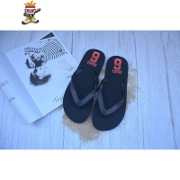 小猴子男休闲拖鞋磨砂面舒适韩版街头防滑底夹脚人字凉拖鞋 闪潮