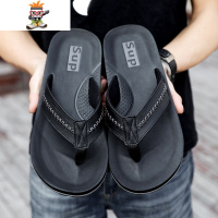 特大码潮拖鞋男45时尚户外皮凉拖46加大号47男士休闲防滑人字拖48 闪潮