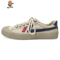 帆布鞋一脚蹬男士韩版港风百搭休闲春季新款学生潮流低帮鞋子 闪潮