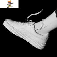 原宿风松糕鞋男韩版潮流厚底小白鞋文艺休闲鞋情侣板鞋女学生百搭 闪潮休闲鞋