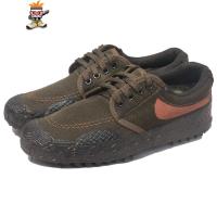 硫化迷彩作训鞋橡胶底高低帮迷彩军训农田工地劳动干活工作军单鞋 闪潮休闲鞋