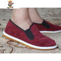 台州男士西山布鞋牛筋底老北京帆布鞋休闲鞋手工鞋懒人布鞋 闪潮