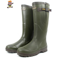男士超高筒户外洗车雨鞋水鞋防蛇防水防滑保暖探险鞋打猎 闪潮雨靴