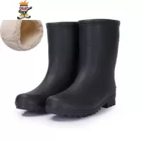 雨鞋男士中高时尚钓鱼短雨靴水鞋套鞋胶鞋防水鞋潮秋冬 闪潮雨靴