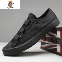 2022新款春季帆布鞋男鞋潮鞋韩版潮流休闲百搭一脚蹬布鞋男士板鞋 闪潮