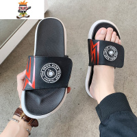 拖鞋男外穿潮牌室外ins网红休闲耐磨防滑百搭个性情侣沙滩凉拖鞋 闪潮