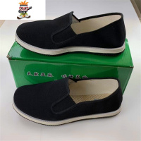 07工布鞋千层底单布老北京男式帆布鞋亚麻内里透气晨练鞋 闪潮