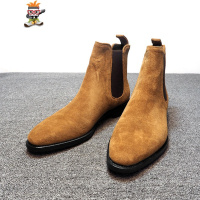 Martin Chelsea Boots For Men Winter Walking Shoes 39-48男靴 闪潮