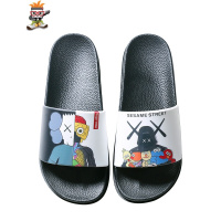 新款芝麻街拖鞋男室外国潮情侣潮牌软底鸳鸯外穿居家浴室防滑拖鞋 闪潮