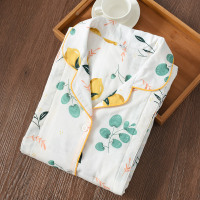 月子服纯棉纱布月子服春夏季产后薄款喂奶衣大码孕妇哺乳睡衣春秋夏家居