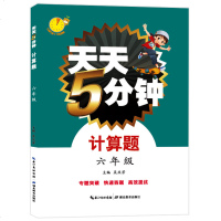 天天5分钟 数学计算题 六年级 6-12岁小学生课外数学练习题教辅书