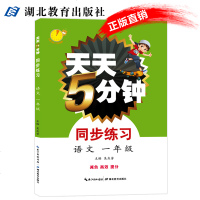 天天5分钟同步练习语文一年级 小学语文1年级同步教辅书籍上下册练习本