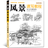 素描书入自学零基础风景速写教程从入到精通 零基础学风景速写书风景速写临摹学生成人初学素描风景建筑速写时尚