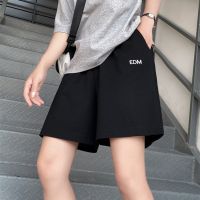 运动短裤女夏2020新款ins潮韩版宽松高腰休闲百搭大码胖mm阔腿裤