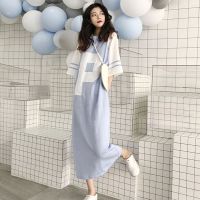 夏季学生胖妹妹大码女装宽松腰中长款连衣裙短袖T恤裙过膝睡裙子