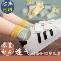 3-10双装儿童袜子春秋网眼薄款透气韩版中筒ins男童女童宝宝袜