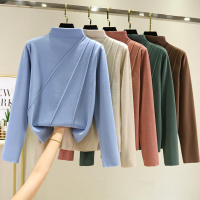 2020秋冬德绒半高领打底衫女内搭加绒加厚保暖T恤双面绒显瘦上衣