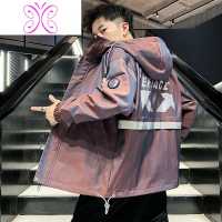 YUANSU春秋季外套男韩版潮流宽松帅气休闲百搭炸街褂子工装夹克痞帅风衣风衣