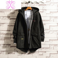 YUANSU德军风衣男2020新款中长款机能风工装外套痞帅炸街潮牌春秋装上衣风衣