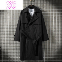 YUANSU黑暗系男装二战德军风衣2020新款中长款痞帅炸街外套春秋装上衣风衣