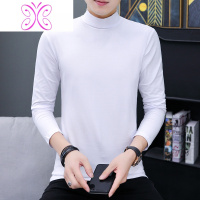 YUANSU2020秋冬内搭外穿中领T恤男士长袖棉秋衣T血潮牌男时尚丅恤秋衫