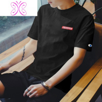 YUANSU2020新款夏季男士冰丝短袖t恤白色宽松半袖体恤潮流休闲夏装衣服