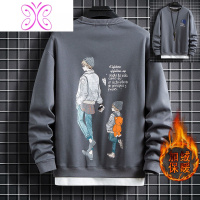 YUANSU12岁男孩冬装13加绒长袖t恤14初中小学生棉上衣15大童装打底衫