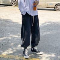 YUANSU裤子男冬季加厚宽松牛仔裤男学生潮流韩版百搭束脚裤阔腿男裤秋冬牛仔裤男