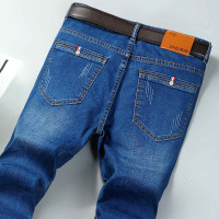 YUANSU春秋厚款弹力男士牛仔裤男直筒宽松休闲长裤大码男裤青年工作裤潮牛仔裤男