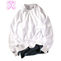 YUANSU「9527」秋季情侣假两件圆领卫衣韩版潮男数字印花休闲上衣套衫卫衣