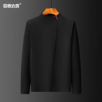 YUANSU男秋冬加绒厚德绒阳离子半高领长袖T恤男士内衣双面绒秋衣打底衫毛衣