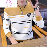 YUANSU男士长袖T恤修身加绒打底衫冬季潮流加厚卫衣拼接款保暖内衣上衣毛衣