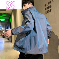 YUANSU外套男装秋装2020年新款加绒加厚韩版潮流百搭工装夹克春秋冬上衣夹克