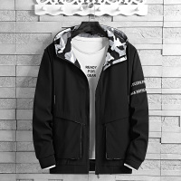 YUANSU外套男加肥加大码胖子宽松休闲加绒加厚工装夹克秋冬潮上衣服褂子夹克