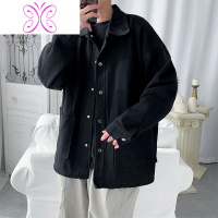 YUANSU外套男秋季薄款潮流休闲百搭学生韩版夹克外穿开衫褂子情侣外衣男夹克