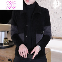 YUANSU毛呢外套男秋冬季2020新款韩版修身夹克男士帅气秋装短款妮衣毛呢大衣