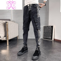 YUANSU社会精小伙仔裤子男潮牌韩版修身2020春秋新款网红小脚束脚裤仔裤男