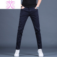 YUANSU男士加绒牛仔裤男潮牌弹力修身小脚韩版潮流休闲秋冬季百搭长裤子牛仔裤男