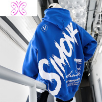 YUANSU加绒加厚胖子加肥加大大码宽松卫衣男潮牌冬季外套潮男装秋冬款胖卫衣