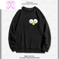 YUANSU芝麻街卫衣男潮牌冬季情侣款男装秋冬装加绒加厚无帽衣服百搭男士卫衣