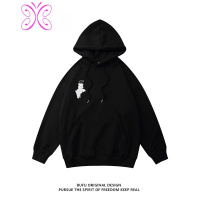 YUANSU亿万少年国潮牌加绒加厚卫衣男生连帽衫潮流嘻哈宽松oversize外套卫衣