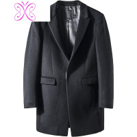 YUANSU[大利家]毛大衣男中长款秋冬季男装西装领韩版修身毛呢子外套毛呢大衣