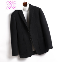 YUANSU毛呢大衣男短款港风呢子毛西装外套秋冬季青年韩版英伦风加厚毛呢大衣