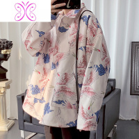 YUANSU呢子大衣外套男秋冬帅气仙鹤男士中短款风衣痞帅炸街潮流毛呢夹克毛呢大衣