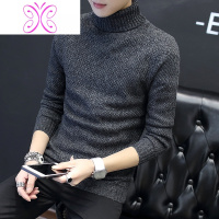 YUANSU男士毛衣半高领秋冬季加绒加厚日系线衣保暖内搭打底衫针织毛衫毛衣